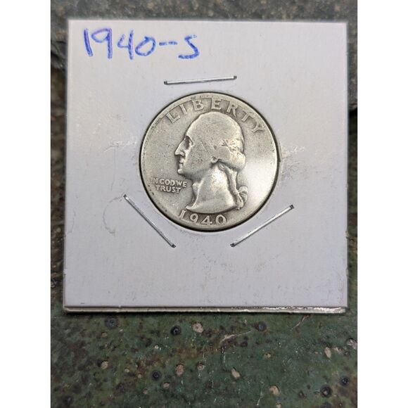 1940-S Washington Quarter – 90% Silver, San Francisco Mint - Picture 1 of 2